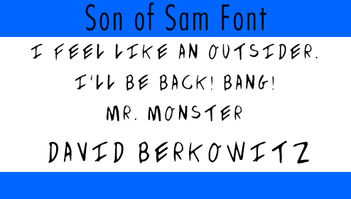 Son of Sam Font